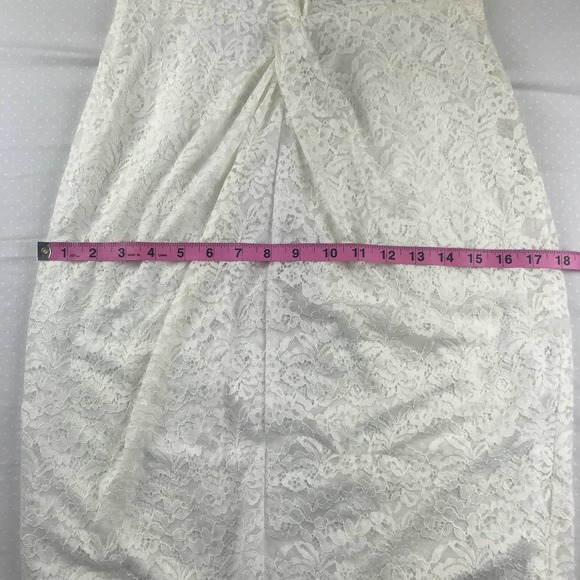 Laundry by Shelli Segal White Lace Sheath Dress - Picture 11 of 12